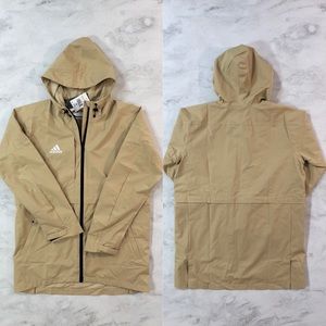 NWT Adidas Game Mode Sand Rain Jacket Available in Size Medium or X-Large